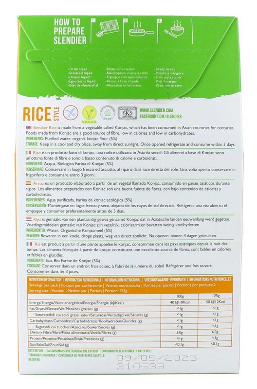 Arroz Konjac Biológico