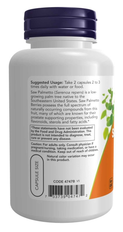 Bagas de Saw Palmetto 550mg