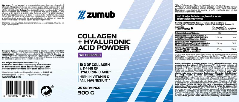 Colagénio + Ácido Hialurónico em Pó