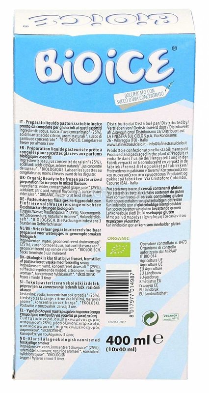 Gelados de Gelo Biológicos