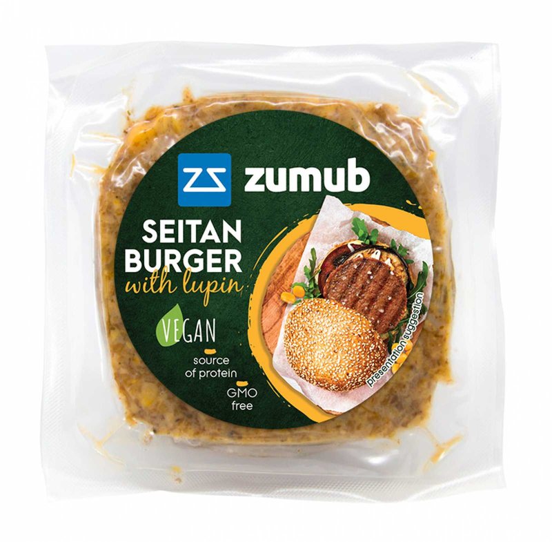 Hambúrguer Seitan com Tremoço