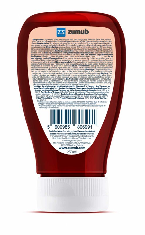 Ketchup Zero Gordura