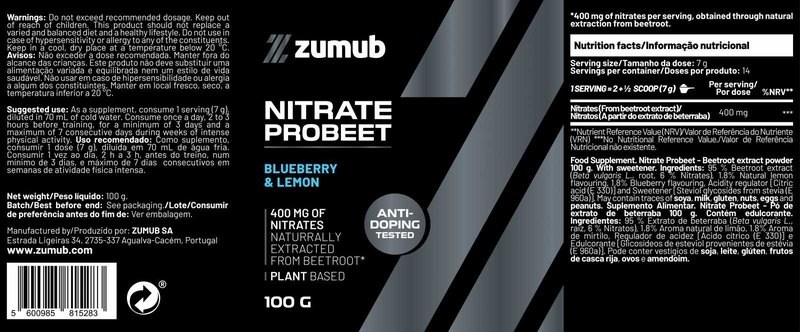 Nitrate Probeet Profissional (em pó)